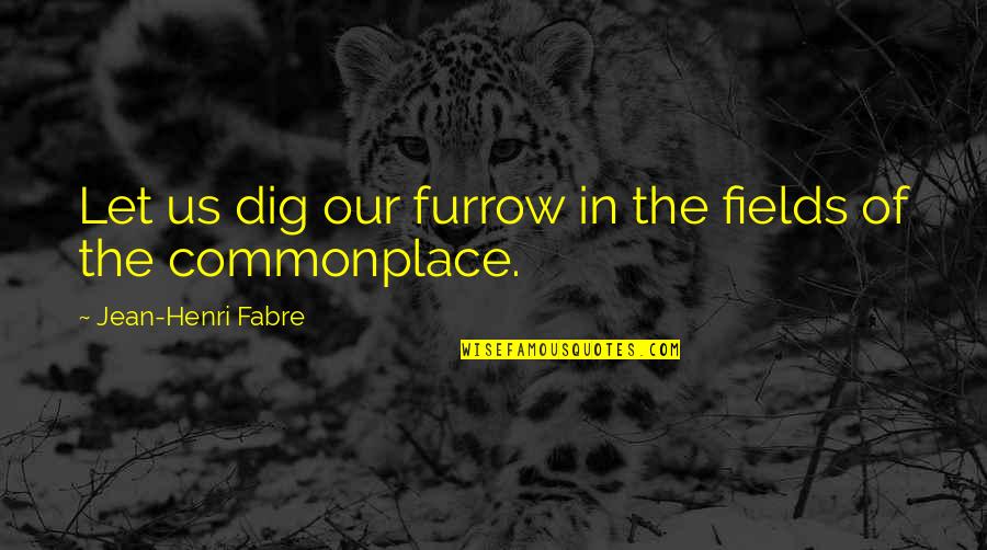Dig You Out Quotes By Jean-Henri Fabre: Let us dig our furrow in the fields Dig You Out Quotes By Jean-Henri Fabre: Let us dig our furrow in the fields