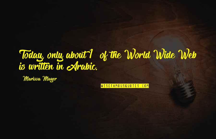 Dignarse Definicion Quotes By Marissa Mayer: Today, only about 1% of the World Wide Dignarse Definicion Quotes By Marissa Mayer: Today, only about 1% of the World Wide