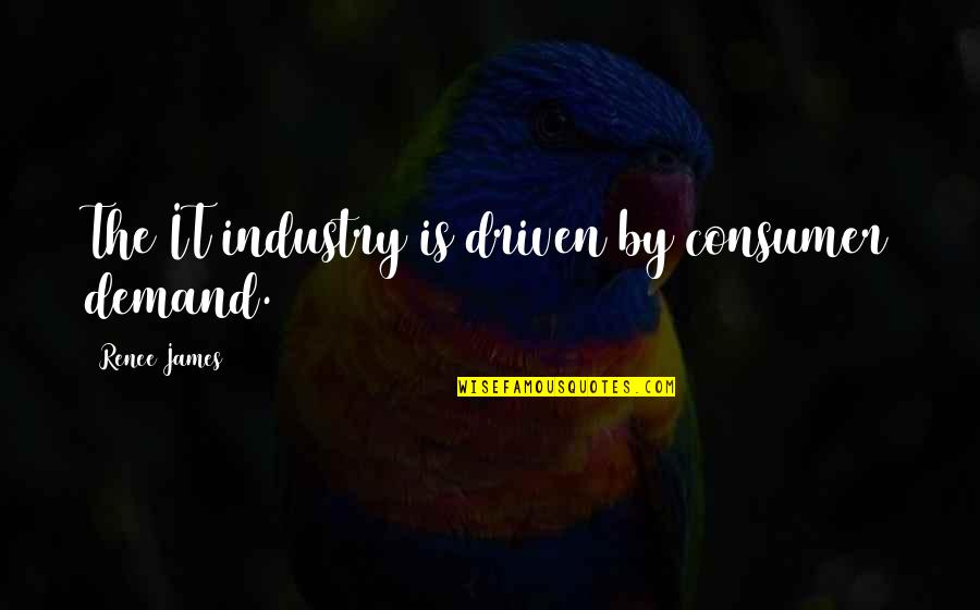 Dignity Is Priceless Quotes By Renee James: The IT industry is driven by consumer demand.