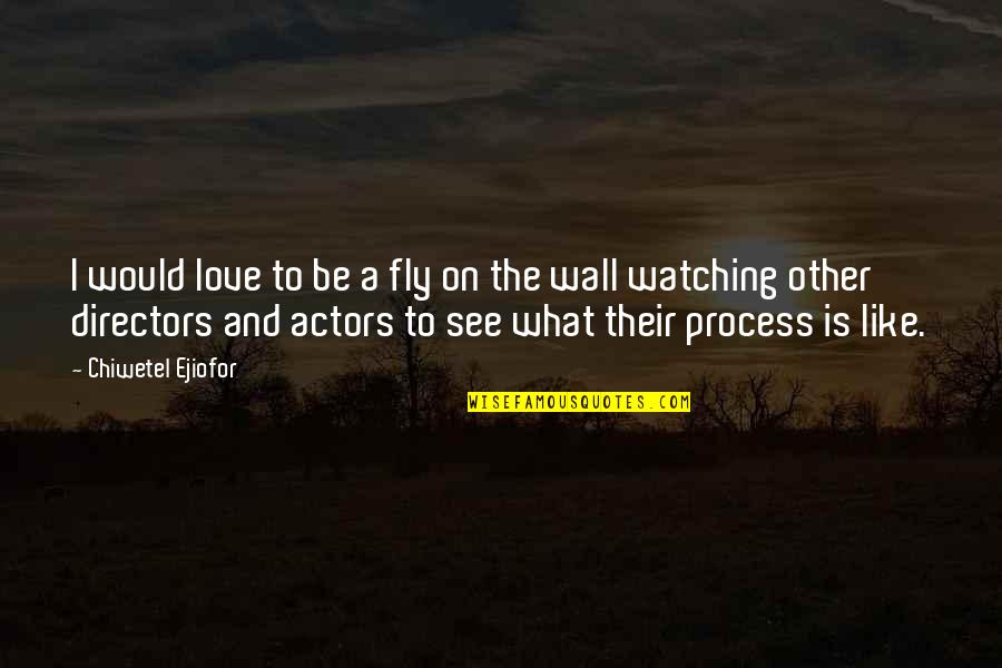 Dignity Of Sexuality Quotes By Chiwetel Ejiofor: I would love to be a fly on