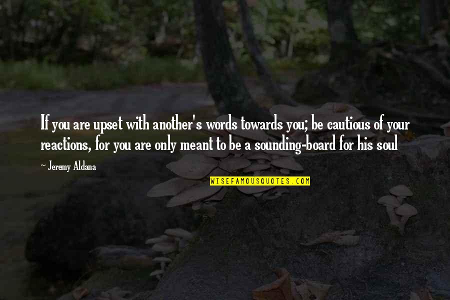 Dijareja Quotes By Jeremy Aldana: If you are upset with another's words towards Dijareja Quotes By Jeremy Aldana: If you are upset with another's words towards