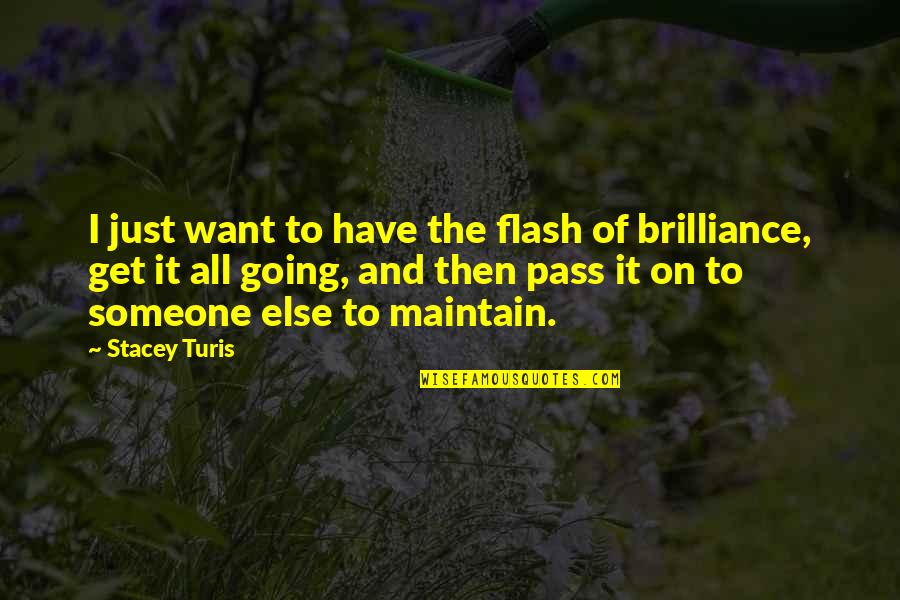 Dilian Yang Quotes By Stacey Turis: I just want to have the flash of Dilian Yang Quotes By Stacey Turis: I just want to have the flash of