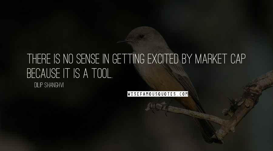 Dilip Shanghvi quotes: There is no sense in getting excited by market cap because it is a tool.