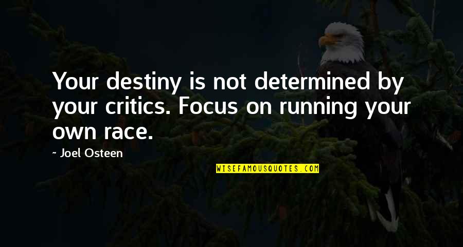 Dillie Quotes By Joel Osteen: Your destiny is not determined by your critics.