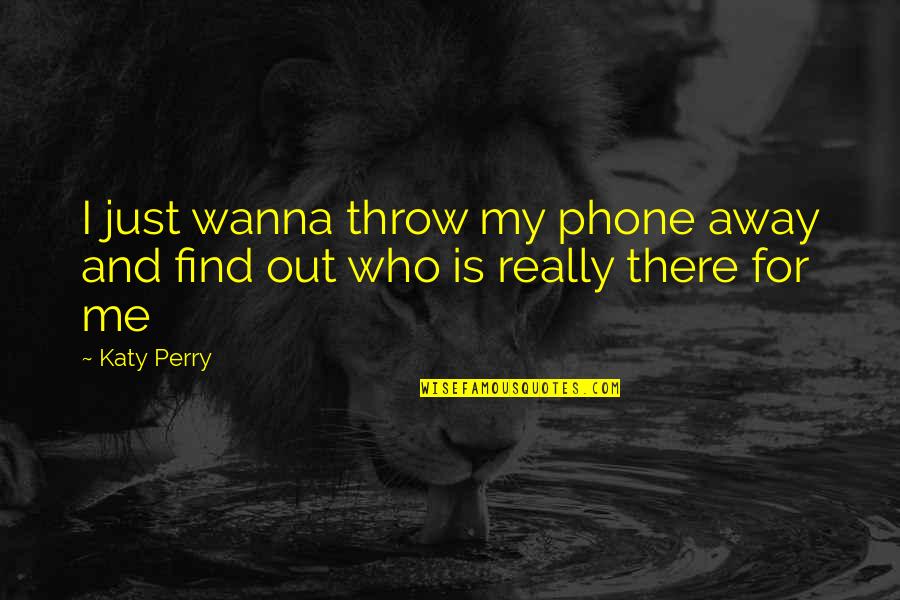 Dilsiz Kaval Pozisyonlar Quotes By Katy Perry: I just wanna throw my phone away and