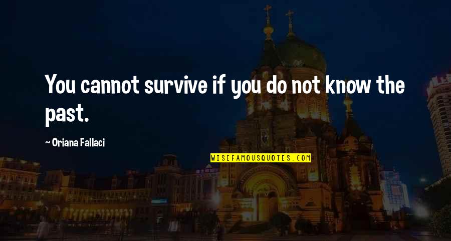 Dimartinos Marrero Quotes By Oriana Fallaci: You cannot survive if you do not know