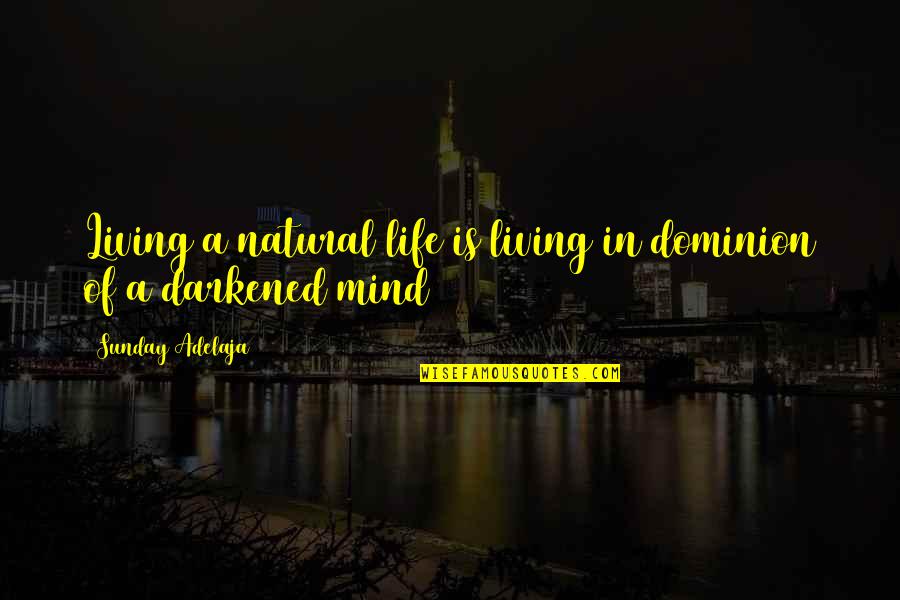 Dimpellumpzki Quotes By Sunday Adelaja: Living a natural life is living in dominion Dimpellumpzki Quotes By Sunday Adelaja: Living a natural life is living in dominion