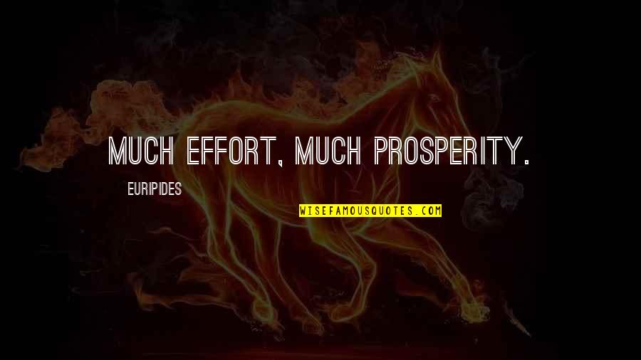 Dina Dalal Quotes By Euripides: Much effort, much prosperity.