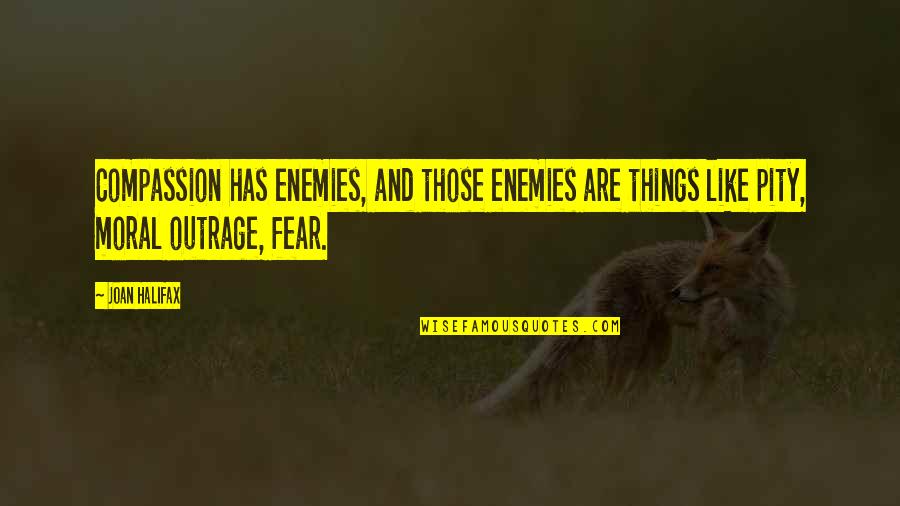 Dingers Quotes By Joan Halifax: Compassion has enemies, and those enemies are things