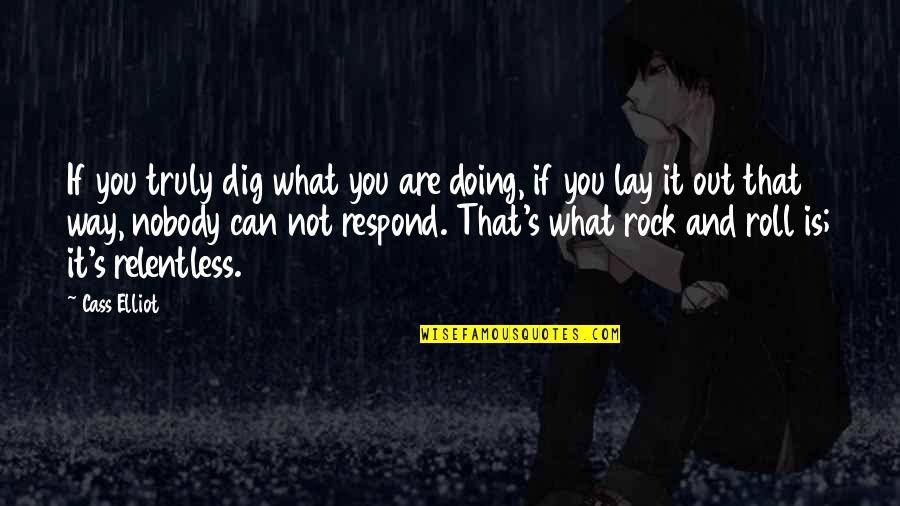 Dino Crisis Quotes By Cass Elliot: If you truly dig what you are doing,