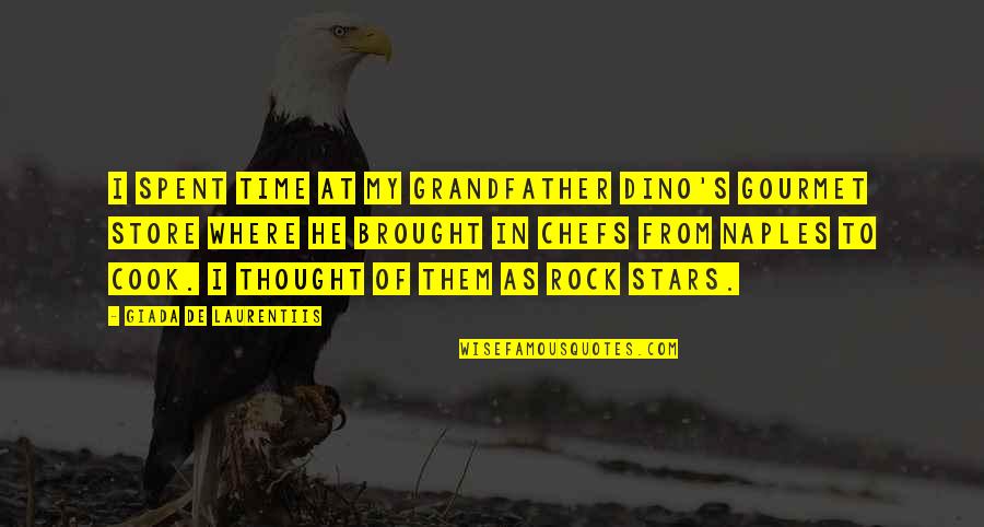 Dino De Laurentiis Quotes By Giada De Laurentiis: I spent time at my grandfather Dino's gourmet Dino De Laurentiis Quotes By Giada De Laurentiis: I spent time at my grandfather Dino's gourmet