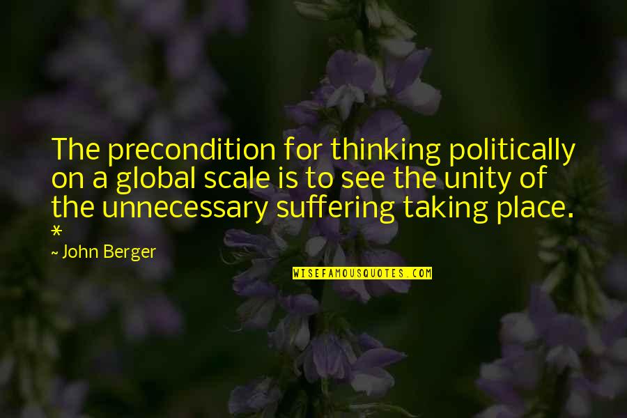 Dinosaurs And Sea Animals Quotes By John Berger: The precondition for thinking politically on a global Dinosaurs And Sea Animals Quotes By John Berger: The precondition for thinking politically on a global