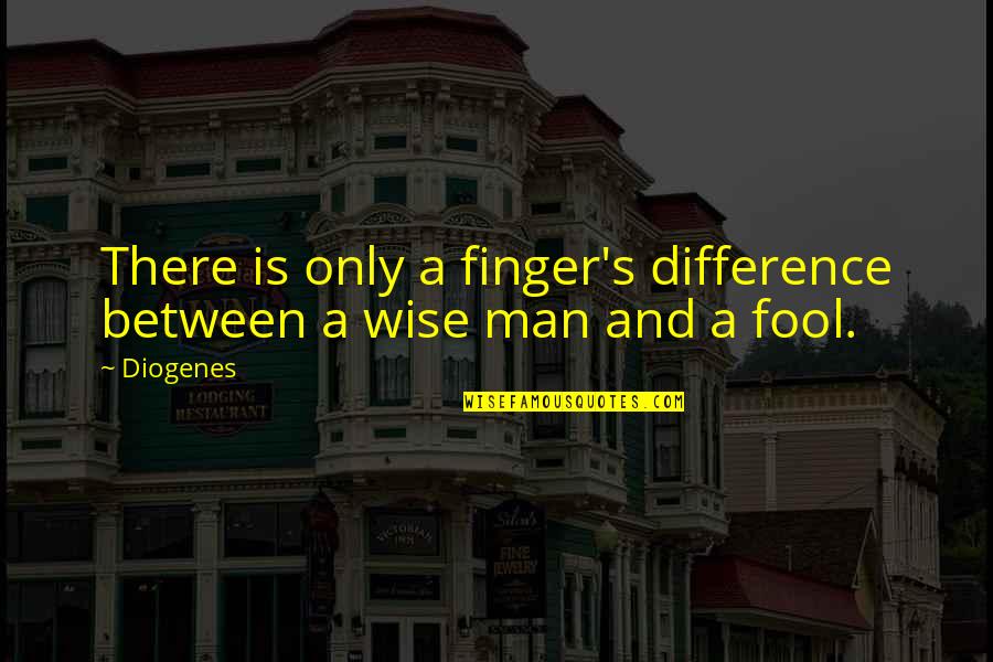 Diogenes's Quotes By Diogenes: There is only a finger's difference between a