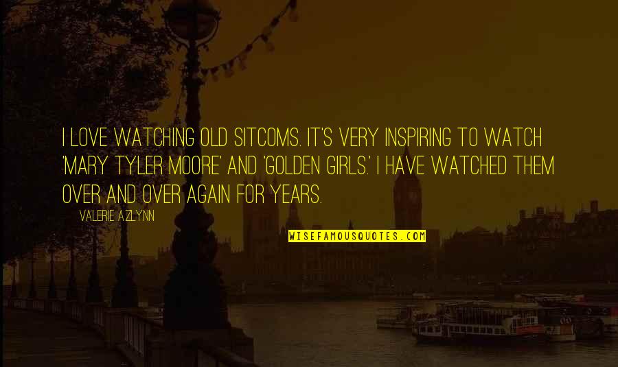 Diognetus Quotes By Valerie Azlynn: I love watching old sitcoms. It's very inspiring Diognetus Quotes By Valerie Azlynn: I love watching old sitcoms. It's very inspiring