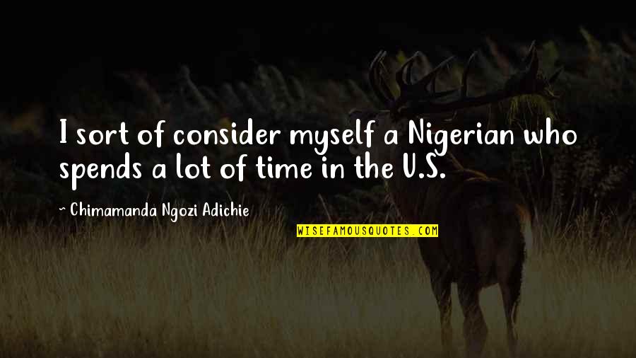 Dionisis Shinas Quotes By Chimamanda Ngozi Adichie: I sort of consider myself a Nigerian who