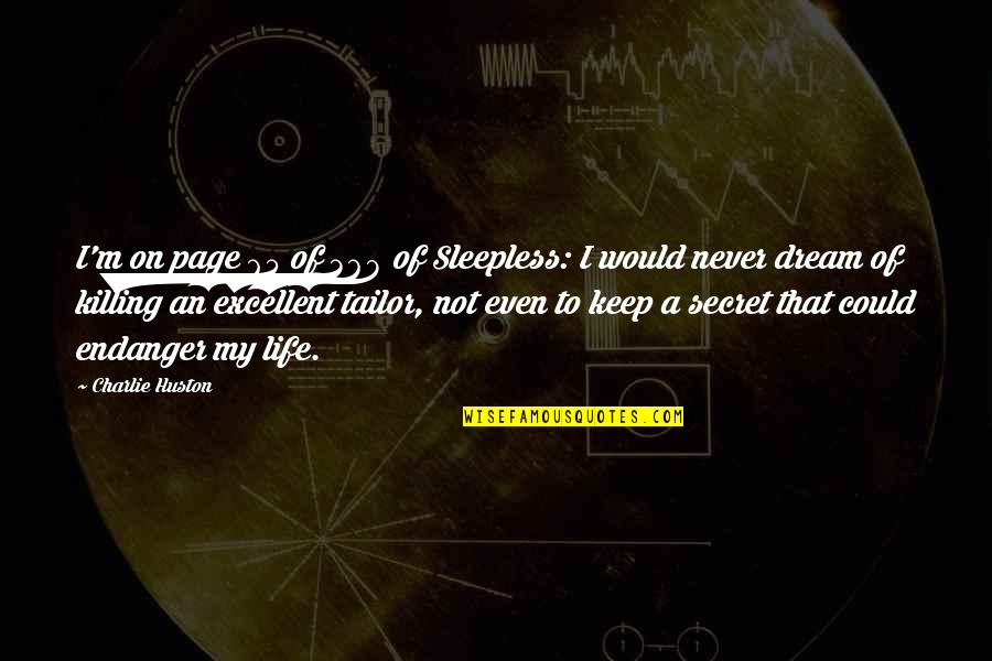 Diorella Basenotes Quotes By Charlie Huston: I'm on page 65 of 368 of Sleepless: