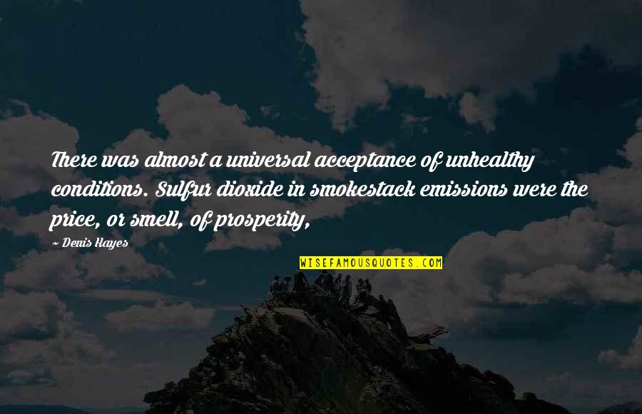 Dioxide Quotes By Denis Hayes: There was almost a universal acceptance of unhealthy