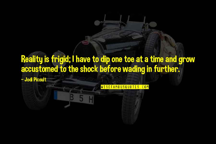 Dip Quotes By Jodi Picoult: Reality is frigid; I have to dip one Dip Quotes By Jodi Picoult: Reality is frigid; I have to dip one