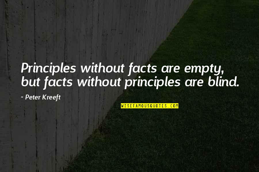 Dipendra Aryal Quotes By Peter Kreeft: Principles without facts are empty, but facts without