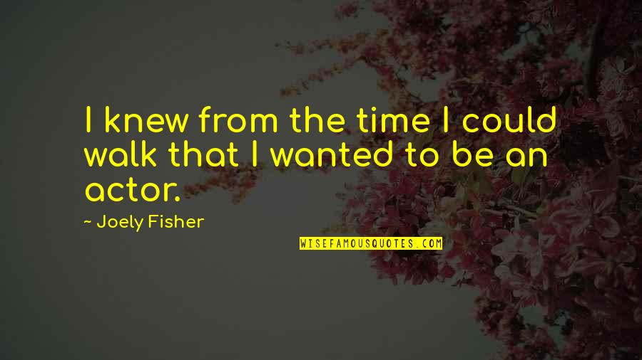 Dirty Memes Quotes By Joely Fisher: I knew from the time I could walk