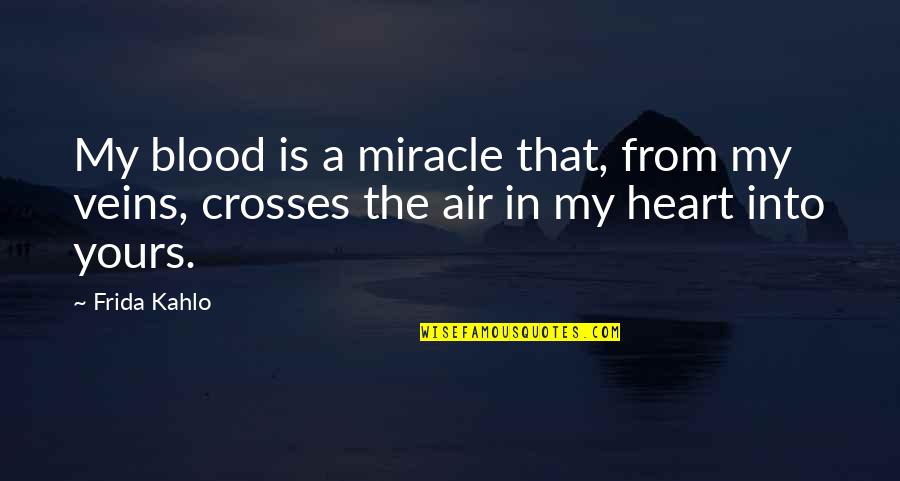Dirty Place Quotes By Frida Kahlo: My blood is a miracle that, from my