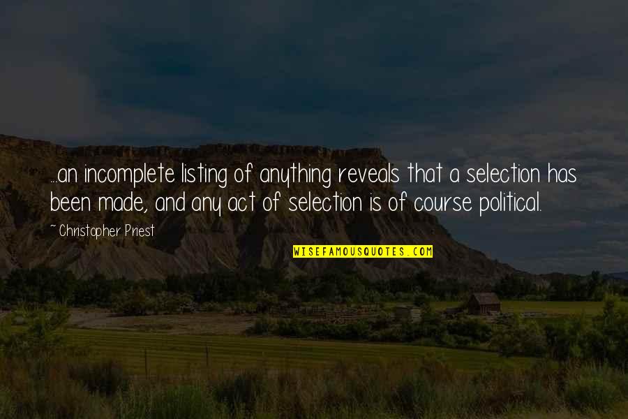 Disabuse Synonym Quotes By Christopher Priest: ...an incomplete listing of anything reveals that a Disabuse Synonym Quotes By Christopher Priest: ...an incomplete listing of anything reveals that a