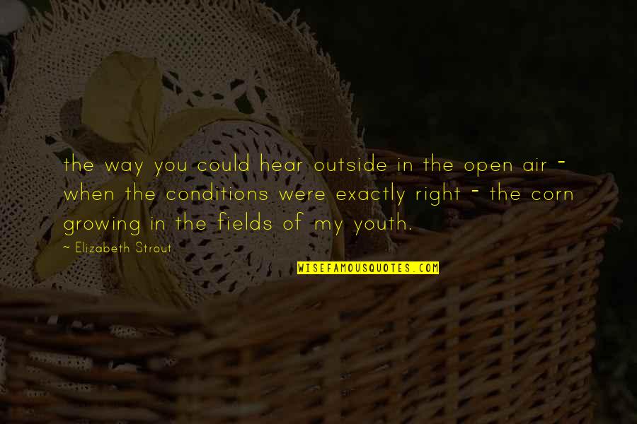 Disagreeable Giver Quotes By Elizabeth Strout: the way you could hear outside in the Disagreeable Giver Quotes By Elizabeth Strout: the way you could hear outside in the