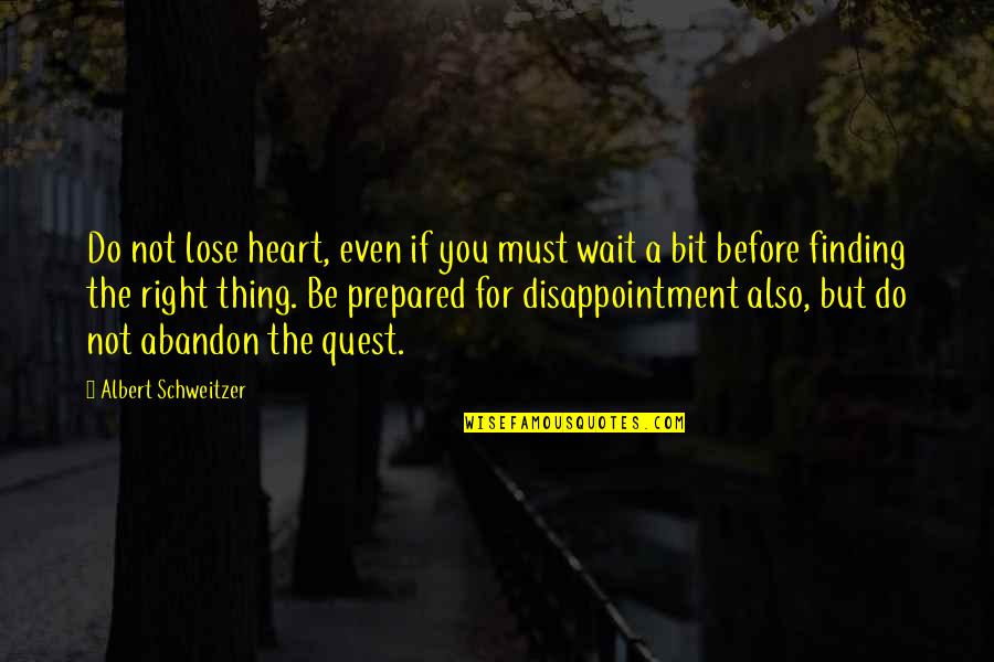 Disappointment For You Quotes By Albert Schweitzer: Do not lose heart, even if you must Disappointment For You Quotes By Albert Schweitzer: Do not lose heart, even if you must