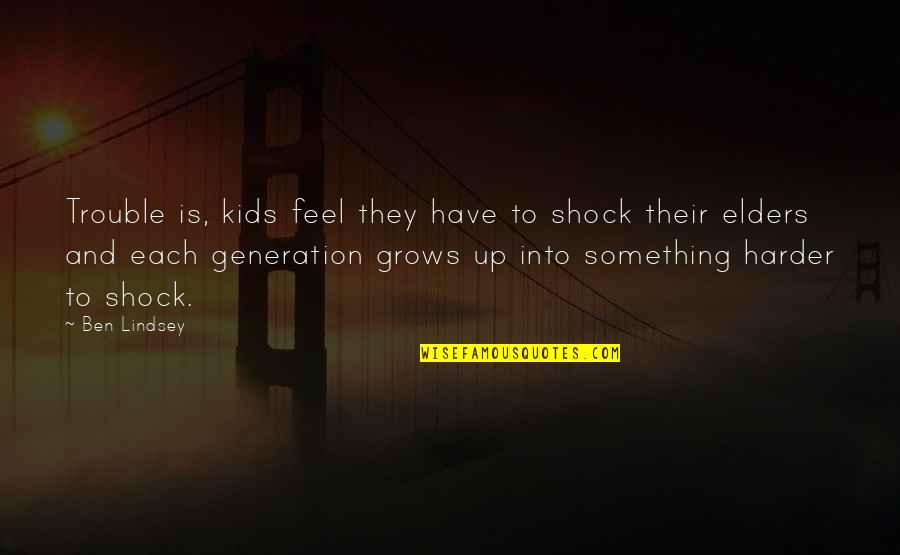 Disappointment From Loved Ones Quotes By Ben Lindsey: Trouble is, kids feel they have to shock