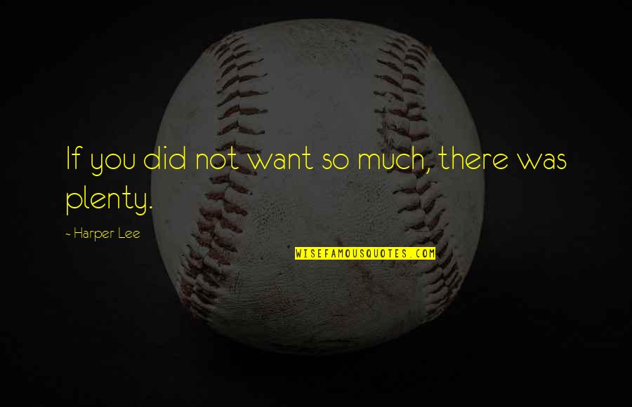 Disappointment To Someone Quotes By Harper Lee: If you did not want so much, there
