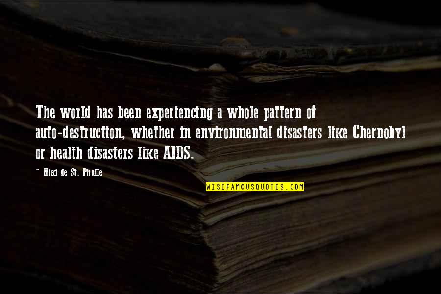 Disasters In The World Quotes By Niki De St. Phalle: The world has been experiencing a whole pattern