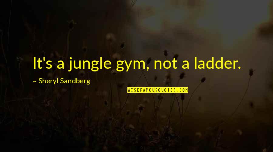 Discapacidad En Quotes By Sheryl Sandberg: It's a jungle gym, not a ladder.
