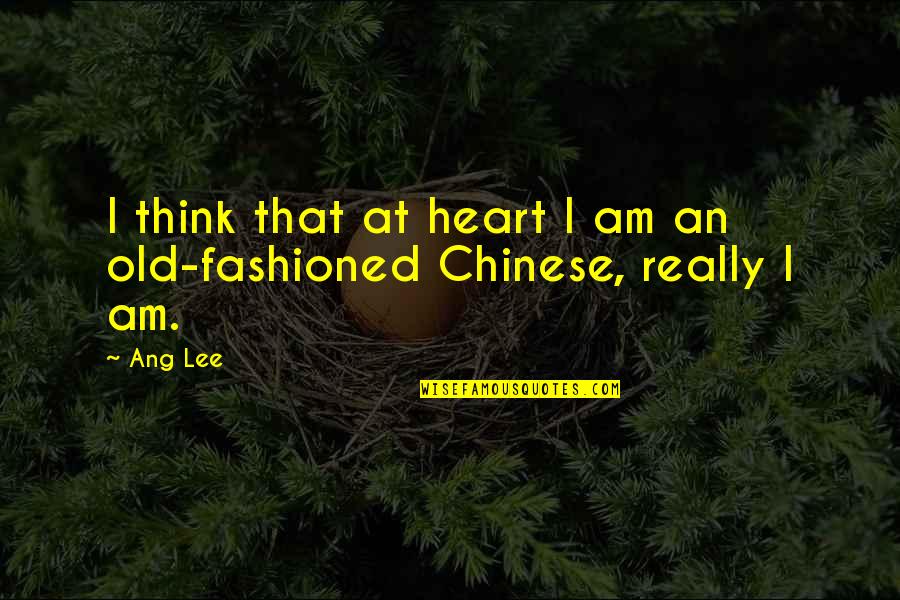 Discerning The Voice Of God Quotes By Ang Lee: I think that at heart I am an