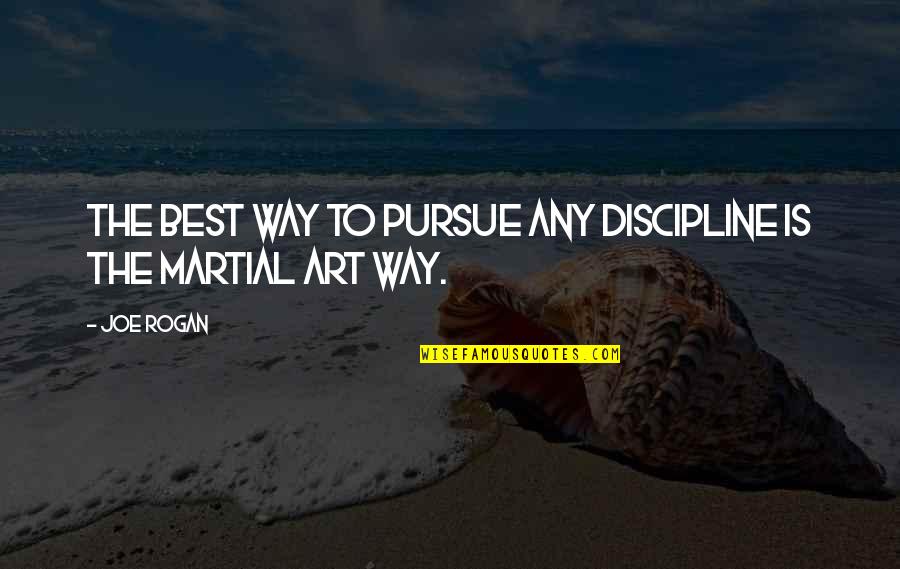 Discipline Best Quotes By Joe Rogan: The best way to pursue any discipline is