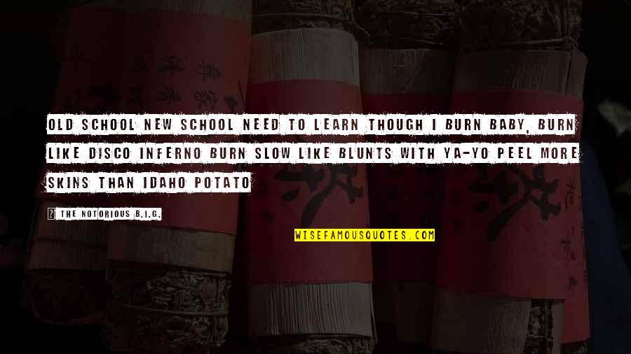 Disco Quotes By The Notorious B.I.G.: Old school new school need to learn though