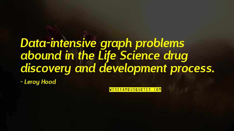 Discovery In Life Quotes By Leroy Hood: Data-intensive graph problems abound in the Life Science
