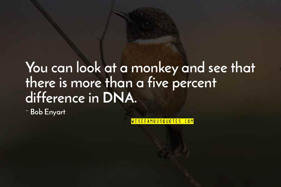 Disembarkatation Quotes By Bob Enyart: You can look at a monkey and see