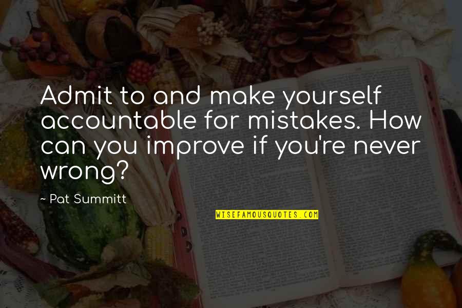 Disenchanted Imdb Quotes By Pat Summitt: Admit to and make yourself accountable for mistakes. Disenchanted Imdb Quotes By Pat Summitt: Admit to and make yourself accountable for mistakes.
