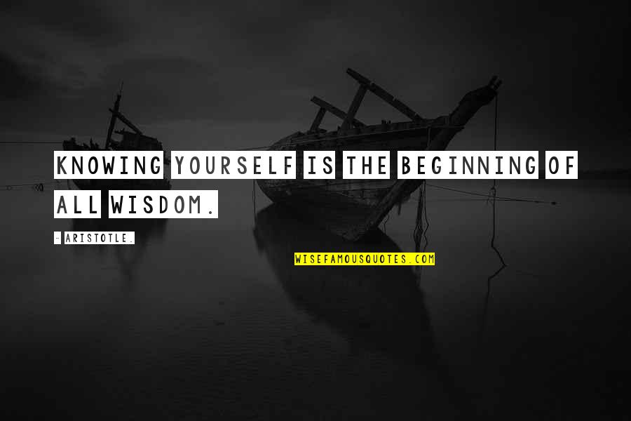 Disese Quotes By Aristotle.: Knowing yourself is the beginning of all wisdom.