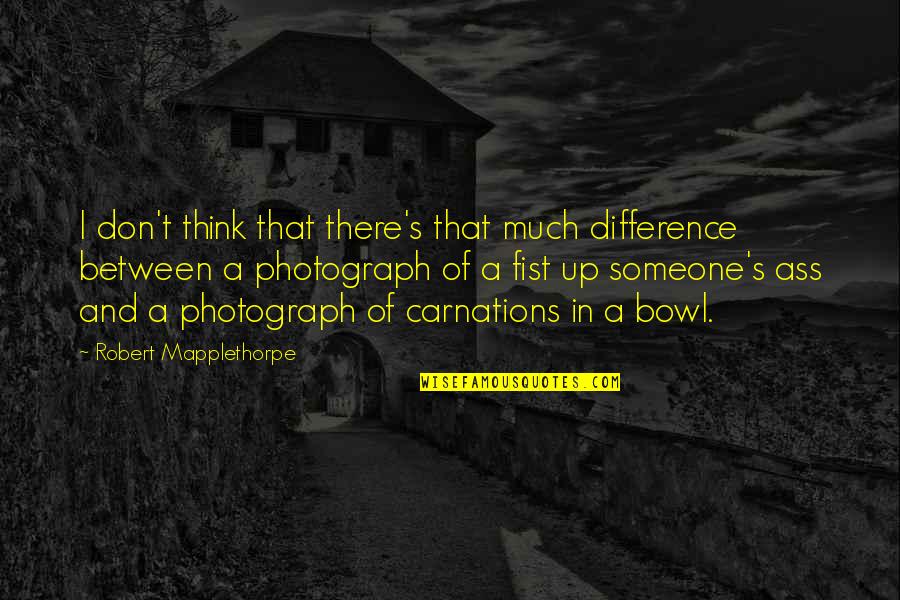 Disharmonious Society Quotes By Robert Mapplethorpe: I don't think that there's that much difference