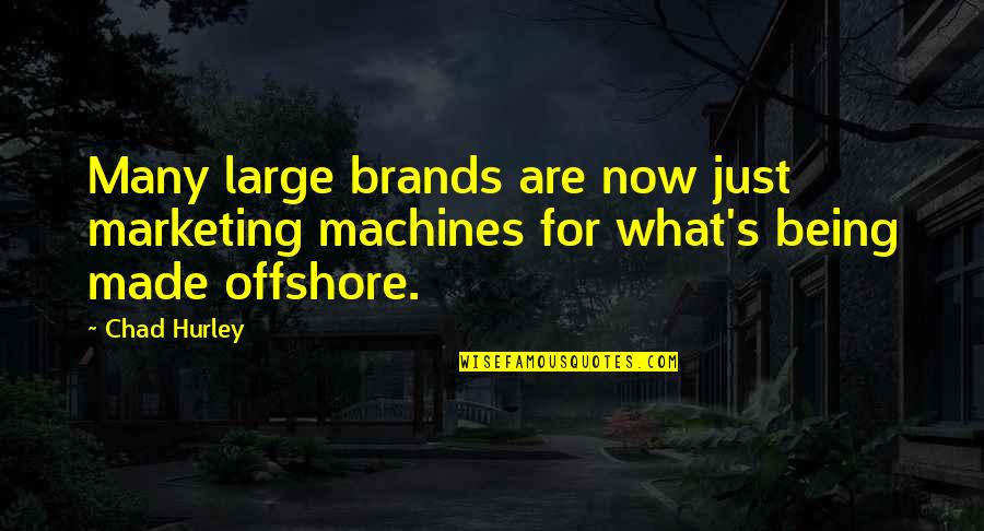 Disintegratin Quotes By Chad Hurley: Many large brands are now just marketing machines