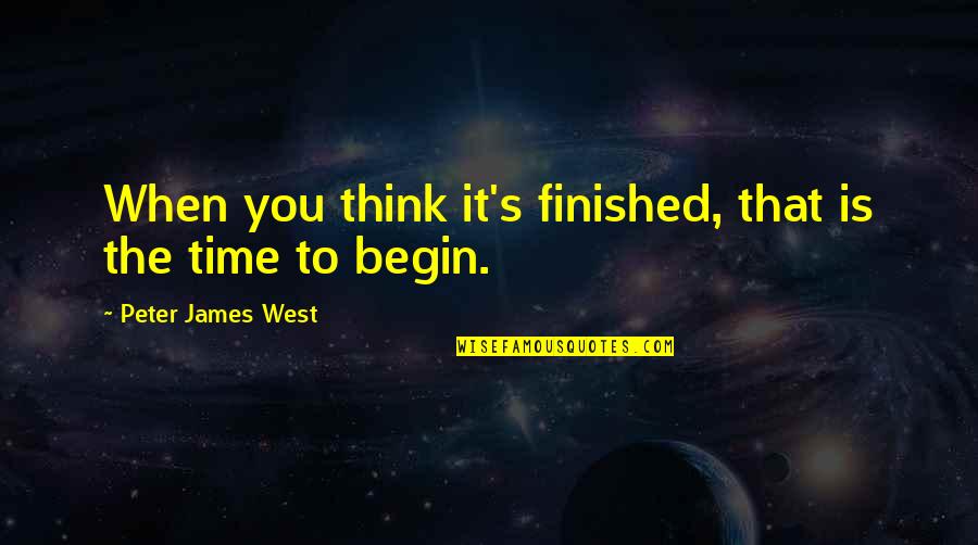 Disney Frozen Inspirational Quotes By Peter James West: When you think it's finished, that is the