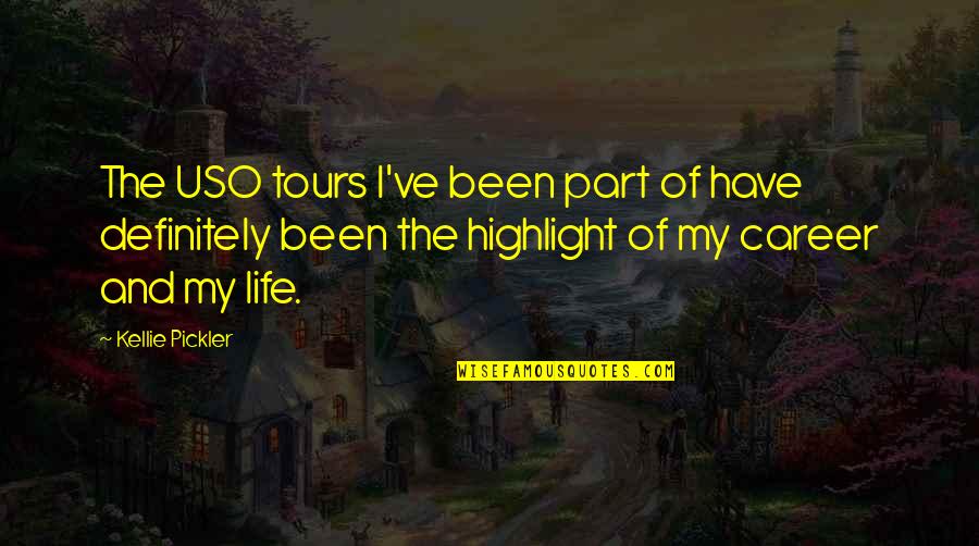 Disney Meaningful Quotes By Kellie Pickler: The USO tours I've been part of have