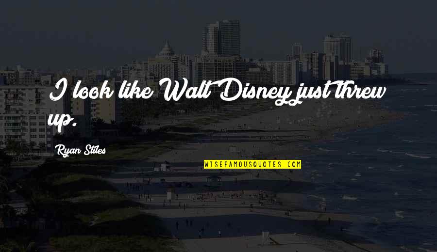 Disney Up Quotes By Ryan Stiles: I look like Walt Disney just threw up.