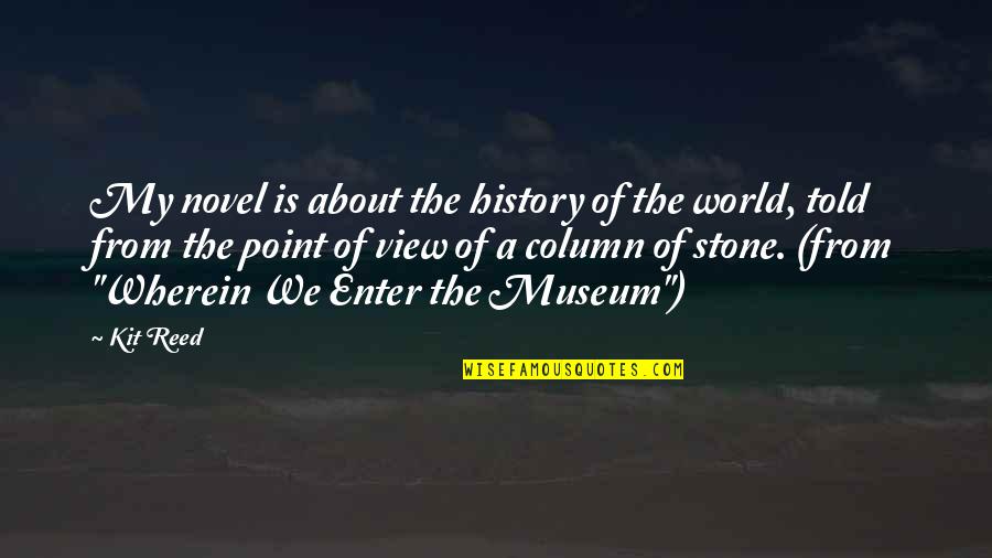 Dispersar Rae Quotes By Kit Reed: My novel is about the history of the
