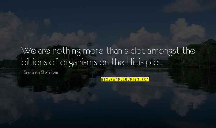 Disquiets Quotes By Soroosh Shahrivar: We are nothing more than a dot amongst