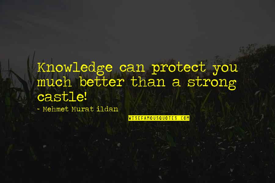 Disraeli And Gladstone Quotes By Mehmet Murat Ildan: Knowledge can protect you much better than a