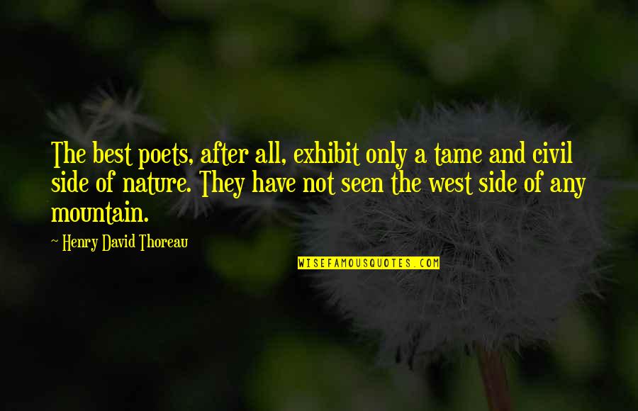 Dissimilarity Quotes By Henry David Thoreau: The best poets, after all, exhibit only a