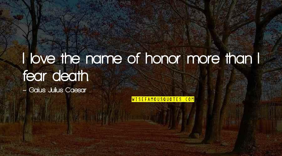 Dissinger Appliances Quotes By Gaius Julius Caesar: I love the name of honor more than Dissinger Appliances Quotes By Gaius Julius Caesar: I love the name of honor more than