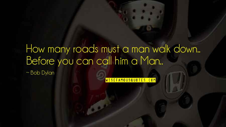 Dissociated Ions Quotes By Bob Dylan: How many roads must a man walk down..